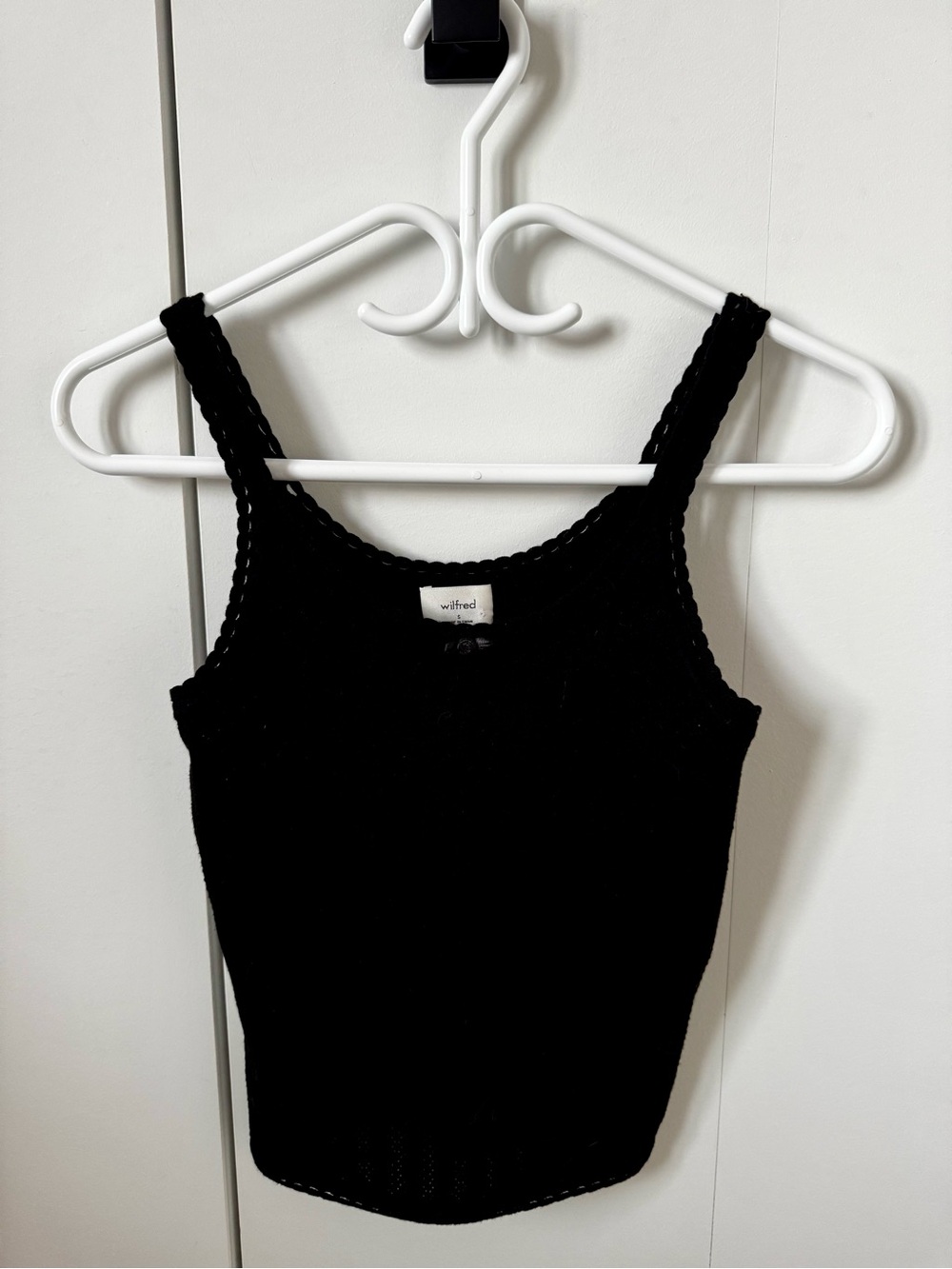 Black Knit Tank Top - Wilfred Aritzia